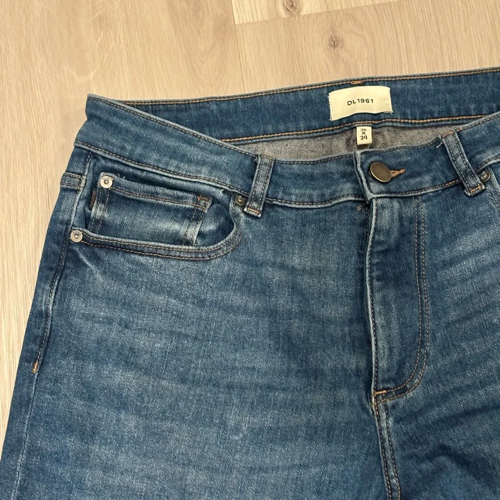 DL1961 Men's Deep Indigo Straight Jeans Size 36/34